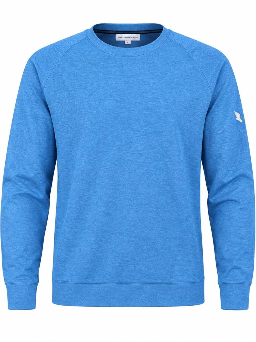 Holderness & Bourne Blue Golf Pullover S Tailored Fit Performance Crewneck Shirt